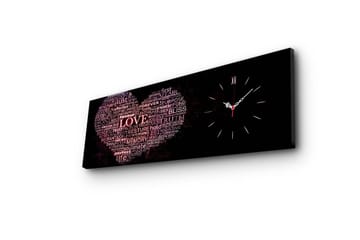 Dekorativ Canvasbilde med Klokke - Flerfarget - Interiør - Veggdekorasjon - Klokker