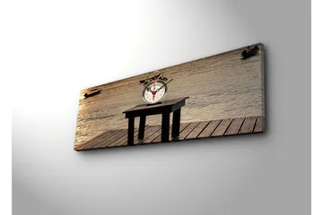 Dekorativ Canvasbilde med Klokke - Flerfarget - Interiør - Veggdekorasjon - Klokker