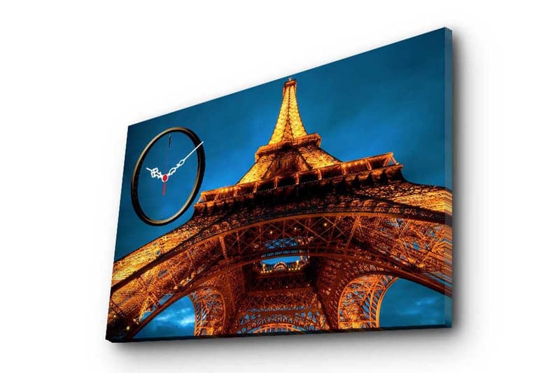 Dekorativ Canvasbilde med Klokke, Flerfarget