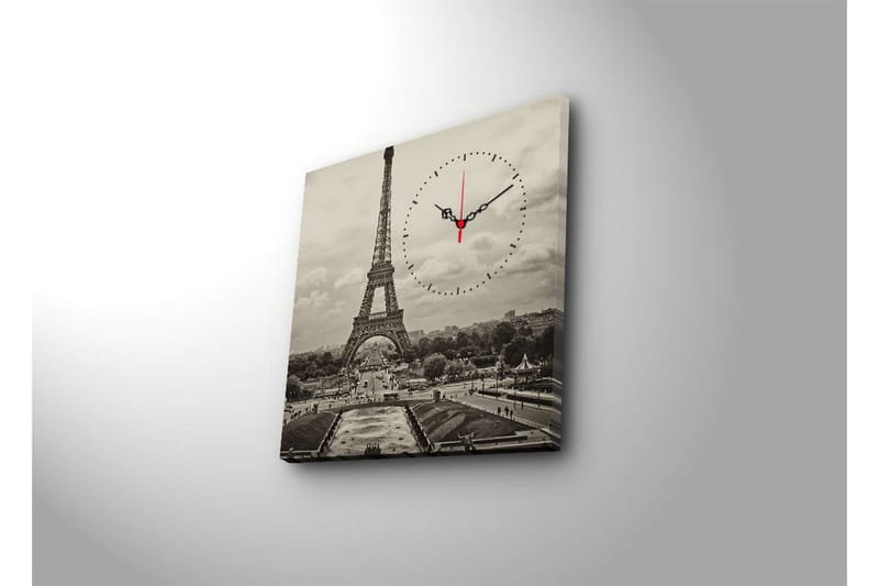 Dekorativ Canvasbilde med Klokke - Flerfarget - Interiør - Veggdekorasjon - Klokker