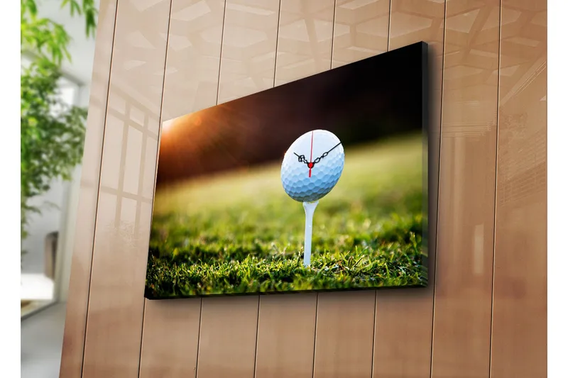 Dekorativ Canvasbilde med Klokke, Flerfarget