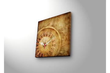 Dekorativ Canvasbilde med Klokke - Flerfarget - Interiør - Veggdekorasjon - Klokker