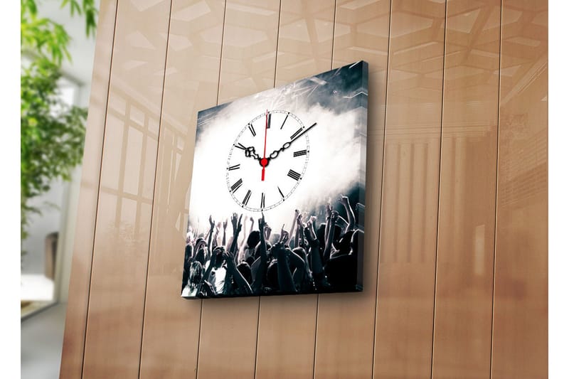 Dekorativ Canvasbilde med Klokke, Flerfarget