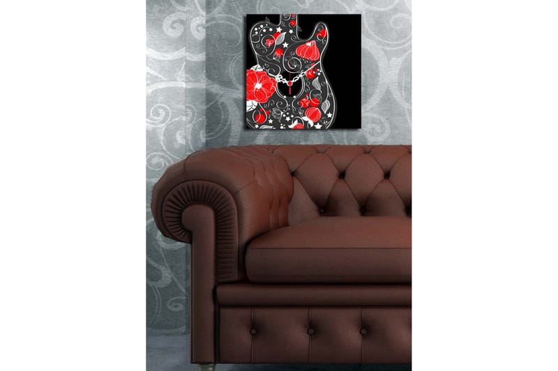 Dekorativ Canvasbilde med Klokke - Flerfarget - Interiør - Veggdekorasjon - Klokker