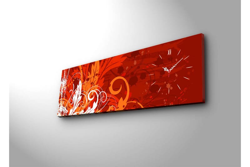 Dekorativ Canvasbilde med Klokke - Flerfarget - Interiør - Veggdekorasjon - Klokker