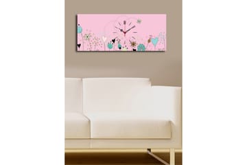 Dekorativ Canvasbilde med Klokke - Flerfarget - Interiør - Veggdekorasjon - Klokker