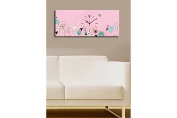 Dekorativ Canvasbilde med Klokke - Flerfarget - Interiør - Veggdekorasjon - Klokker