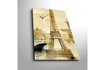 Dekorativ Canvasbilde med Klokke - Flerfarget - Interiør - Veggdekorasjon - Klokker