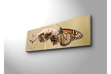 Dekorativ Canvasbilde med Klokke - Flerfarget - Interiør - Veggdekorasjon - Klokker