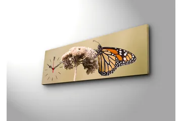 Dekorativ Canvasbilde med Klokke - Flerfarget - Interiør - Veggdekorasjon - Klokker