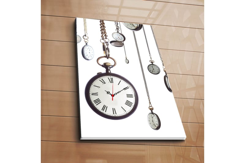 Dekorativ Canvasbilde med Klokke, Flerfarget