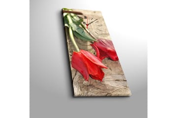 Dekorativ Canvasbilde med Klokke - Flerfarget - Interiør - Veggdekorasjon - Klokker