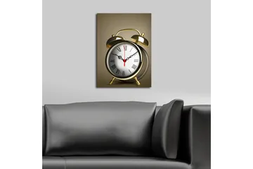 Dekorativ Canvasbilde med Klokke - Flerfarget - Interiør - Veggdekorasjon - Klokker