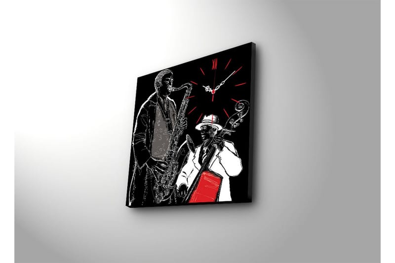 Dekorativ Canvasbilde med Klokke - Flerfarget - Interiør - Veggdekorasjon - Klokker