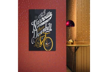 Dekorativ Canvasbilde med Klokke - Flerfarget - Interiør - Veggdekorasjon - Klokker