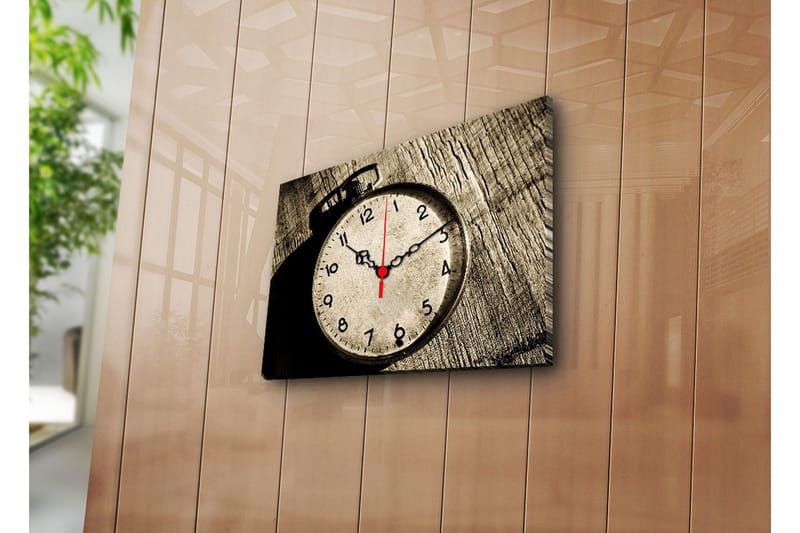 Dekorativ Canvasbilde med Klokke, Flerfarget