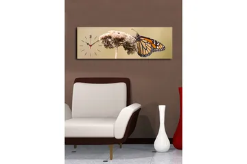 Dekorativ Canvasbilde med Klokke - Flerfarget - Interiør - Veggdekorasjon - Klokker