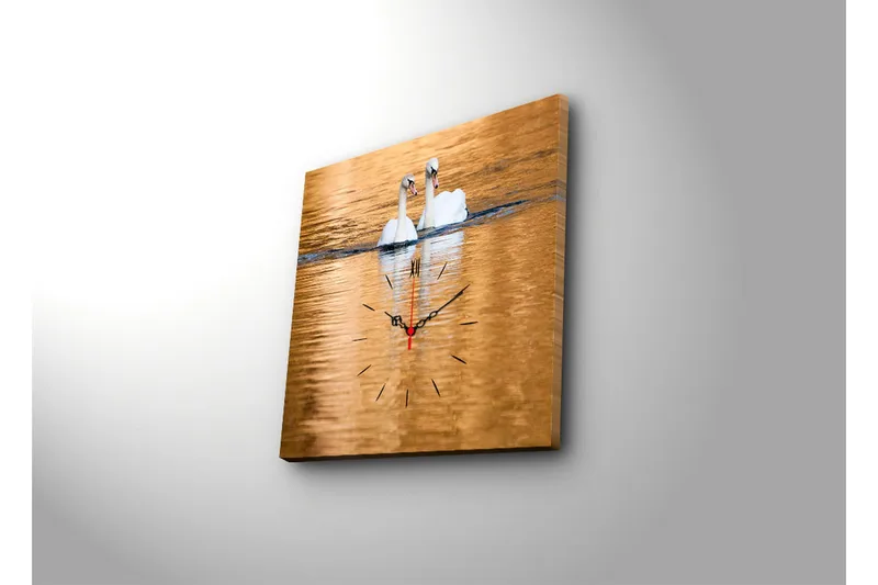 Dekorativ Canvasbilde med Klokke - Flerfarget - Interiør - Veggdekorasjon - Klokker