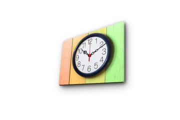 Dekorativ Canvasbilde med Klokke - Flerfarget - Interiør - Veggdekorasjon - Klokker