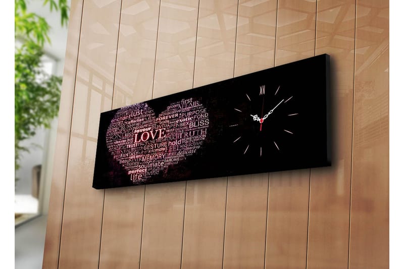 Dekorativ Canvasbilde med Klokke, Flerfarget