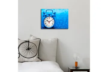 Dekorativ Canvasbilde med Klokke - Flerfarget - Interiør - Veggdekorasjon - Klokker