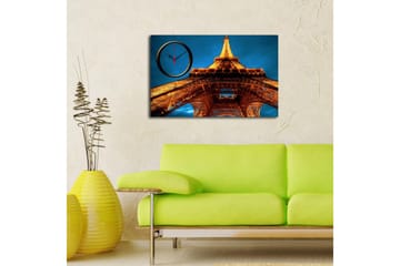 Dekorativ Canvasbilde med Klokke - Flerfarget - Interiør - Veggdekorasjon - Klokker