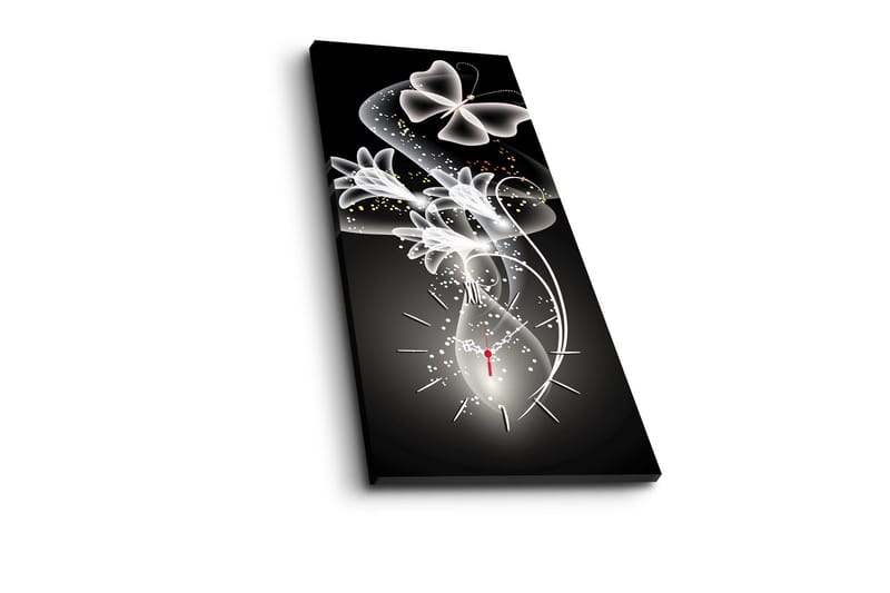 Dekorativ Canvasbilde med Klokke - Flerfarget - Interiør - Veggdekorasjon - Klokker