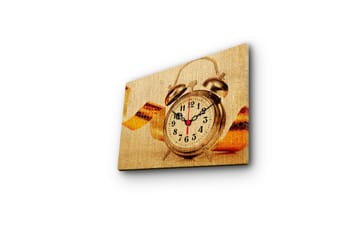 Dekorativ Canvasbilde med Klokke - Flerfarget - Interiør - Veggdekorasjon - Klokker