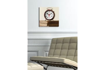 Dekorativ Canvasbilde med Klokke - Flerfarget - Interiør - Veggdekorasjon - Klokker