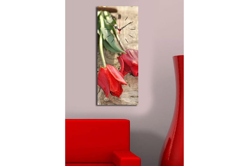 Dekorativ Canvasbilde med Klokke - Flerfarget - Interiør - Veggdekorasjon - Klokker