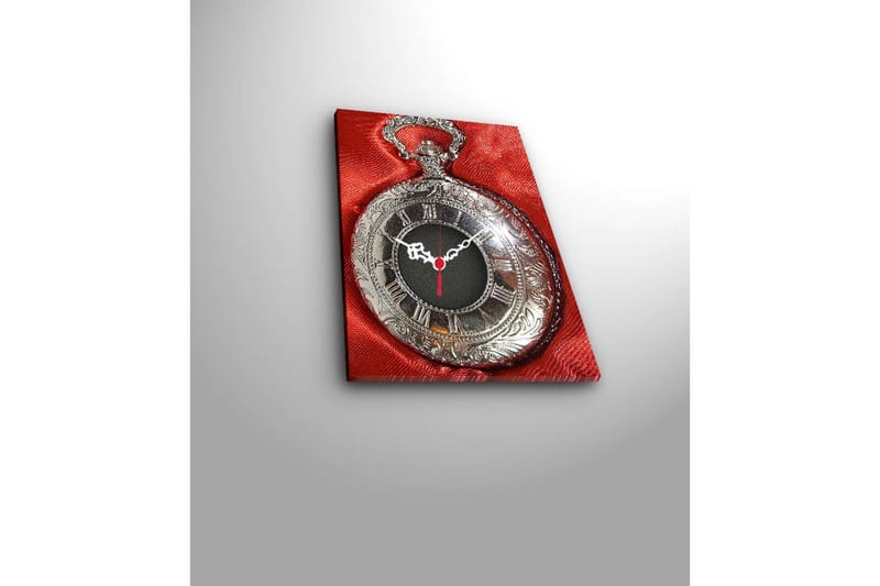 Dekorativ Canvasbilde med Klokke - Flerfarget - Interiør - Veggdekorasjon - Klokker