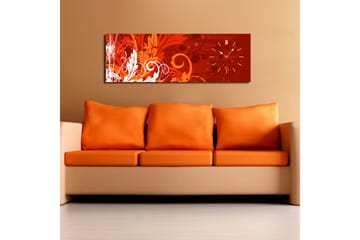 Dekorativ Canvasbilde med Klokke - Flerfarget - Interiør - Veggdekorasjon - Klokker