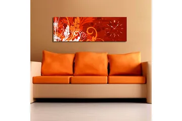 Dekorativ Canvasbilde med Klokke - Flerfarget - Interiør - Veggdekorasjon - Klokker