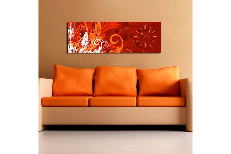 Dekorativ Canvasbilde med Klokke - Flerfarget - Interiør - Veggdekorasjon - Klokker