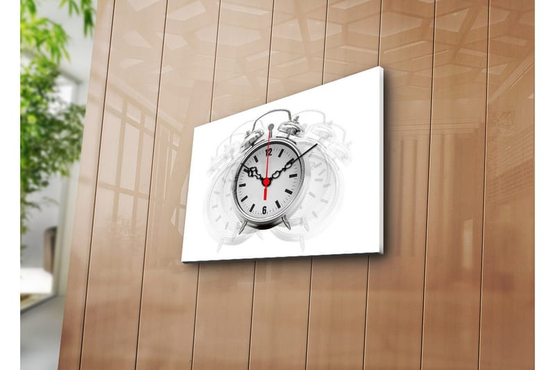 Dekorativ Canvasbilde med Klokke, Flerfarget