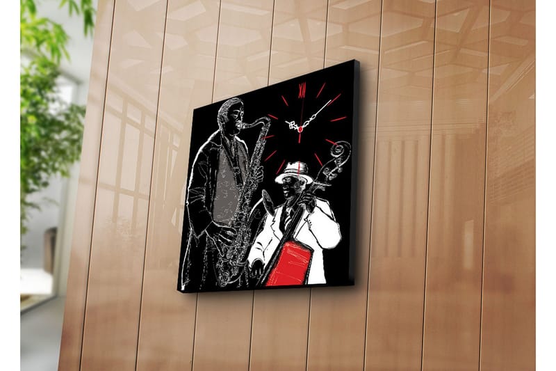 Dekorativ Canvasbilde med Klokke, Flerfarget