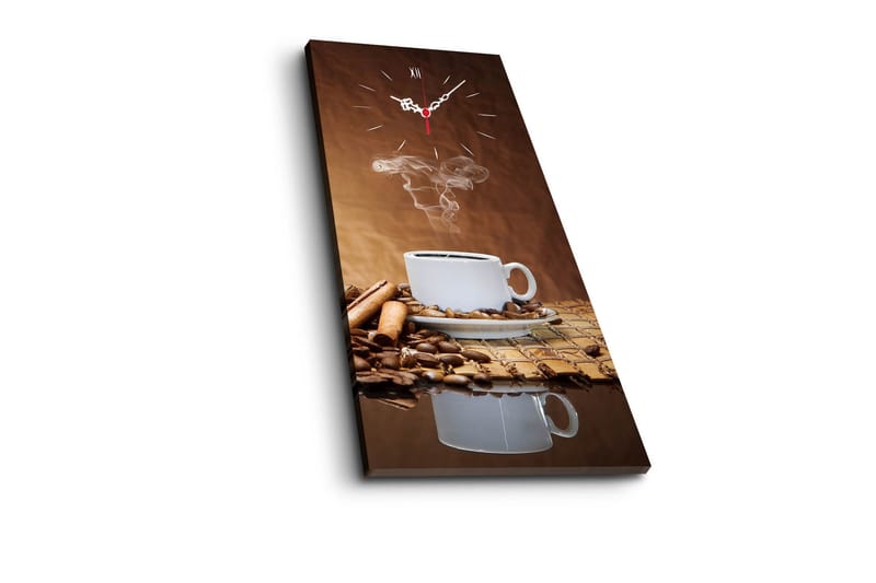 Dekorativ Canvasbilde med Klokke - Flerfarget - Interiør - Veggdekorasjon - Klokker