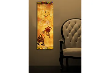 Dekorativ Canvasbilde med Klokke - Flerfarget - Interiør - Veggdekorasjon - Klokker