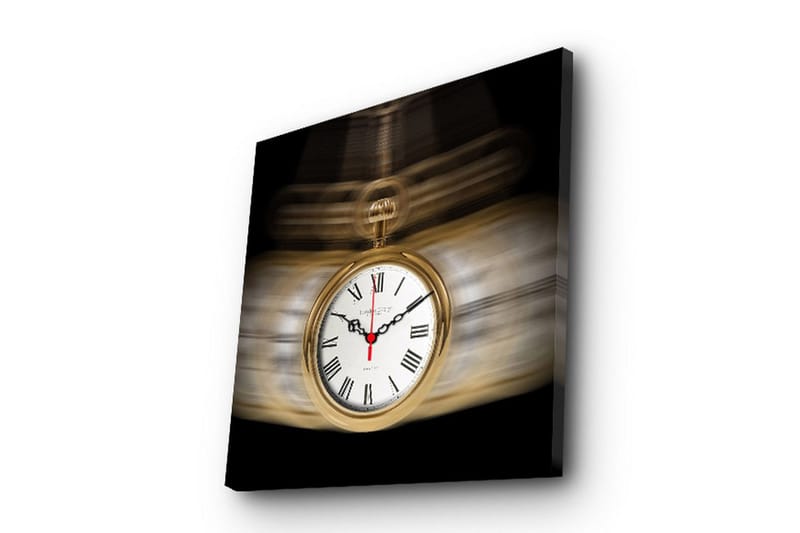 Dekorativ Canvasbilde med Klokke, Flerfarget