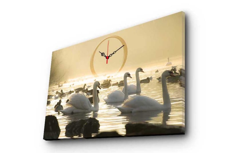 Dekorativ Canvasbilde med Klokke, Flerfarget