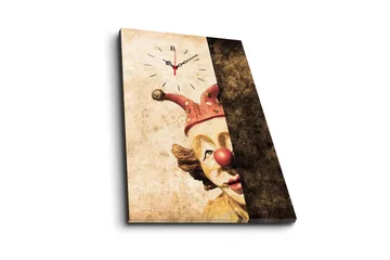 Dekorativ Canvasbilde med Klokke - Flerfarget - Interiør - Veggdekorasjon - Klokker