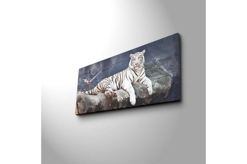 Dekorativ Canvasbilde med Klokke - Flerfarget - Interiør - Veggdekorasjon - Klokker