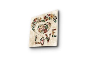 Dekorativ Canvasbilde med Klokke - Flerfarget - Interiør - Veggdekorasjon - Klokker