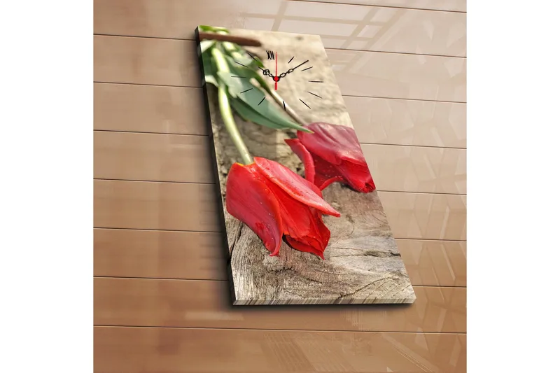 Dekorativ Canvasbilde med Klokke, Flerfarget