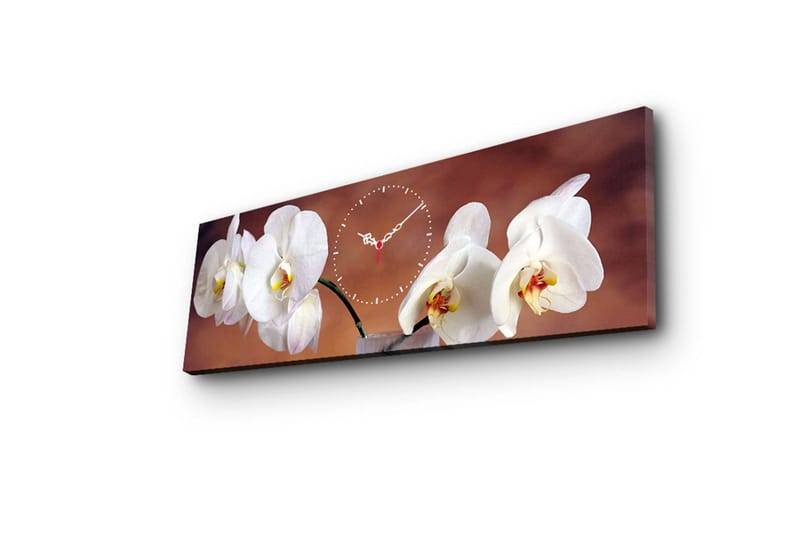 Dekorativ Canvasbilde med Klokke - Flerfarget - Interiør - Veggdekorasjon - Klokker