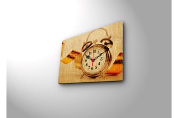 Dekorativ Canvasbilde med Klokke - Flerfarget - Interiør - Veggdekorasjon - Klokker