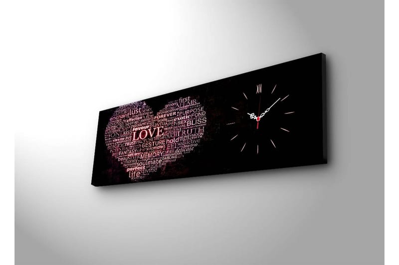 Dekorativ Canvasbilde med Klokke - Flerfarget - Interiør - Veggdekorasjon - Klokker