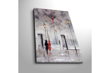 Dekorativ Canvasbilde med Klokke - Flerfarget - Interiør - Veggdekorasjon - Klokker