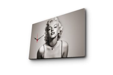 Dekorativ Canvasbilde med Klokke - Flerfarget - Interiør - Veggdekorasjon - Klokker