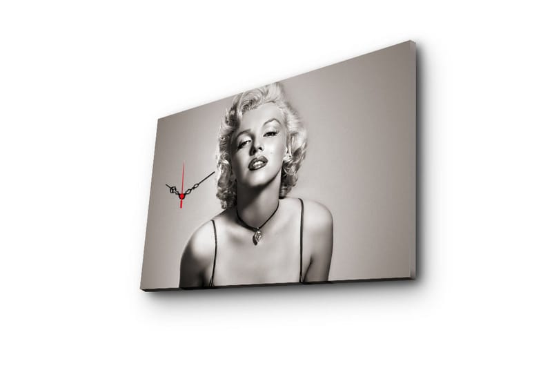 Dekorativ Canvasbilde med Klokke - Flerfarget - Interiør - Veggdekorasjon - Klokker